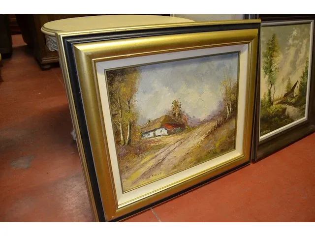 3 diverse schilderijen landschappen - afbeelding 4 van  14
