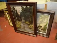 3 diverse schilderijen landschappen - afbeelding 1 van  14