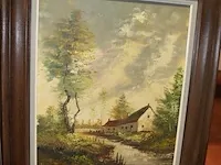 3 diverse schilderijen landschappen - afbeelding 7 van  14