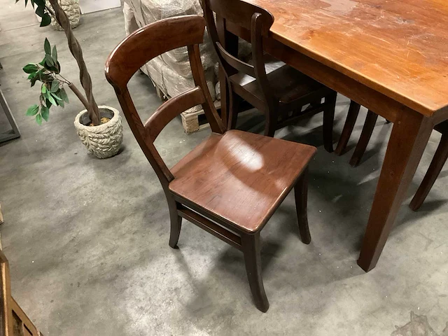3 eetkamertafels met 10 stoelen - afbeelding 2 van  4