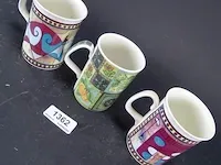 3 gedecoreerde mokken - afbeelding 4 van  5