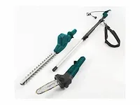 3 in 1 electr. tuinsnoeiset incl. tel. steel gartenmeister, emt-500/750 t, groen/zilver