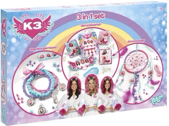 3 in 1 knutselset groot set k3 1 stuks - afbeelding 2 van  9