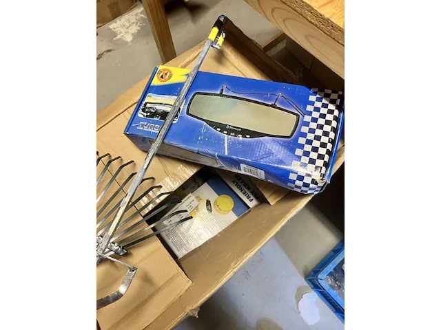 3 items, zware mixer carkit en bladhark - afbeelding 3 van  5