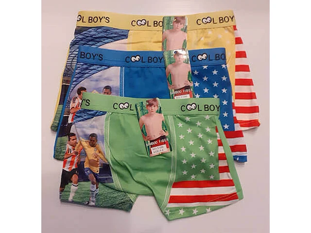 3 jongens boxers voetbal 7-9 jaar mix kleuren - afbeelding 3 van  5
