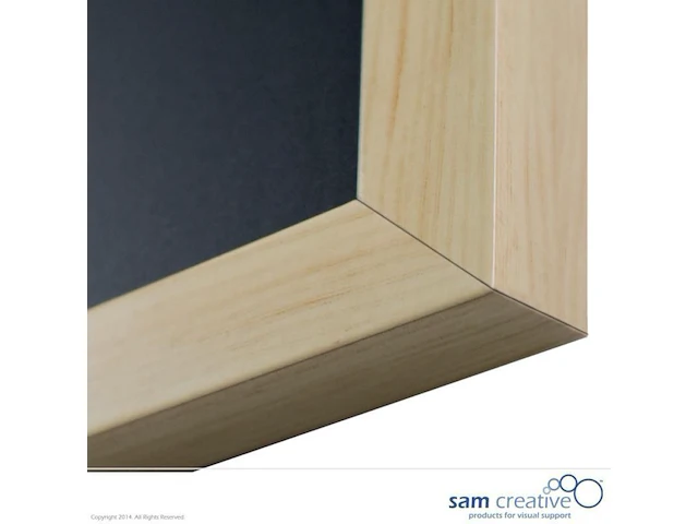 3 krijtbord magnetisch licht houten lijst 90x120 cm sam creative, possj090120 - afbeelding 2 van  3