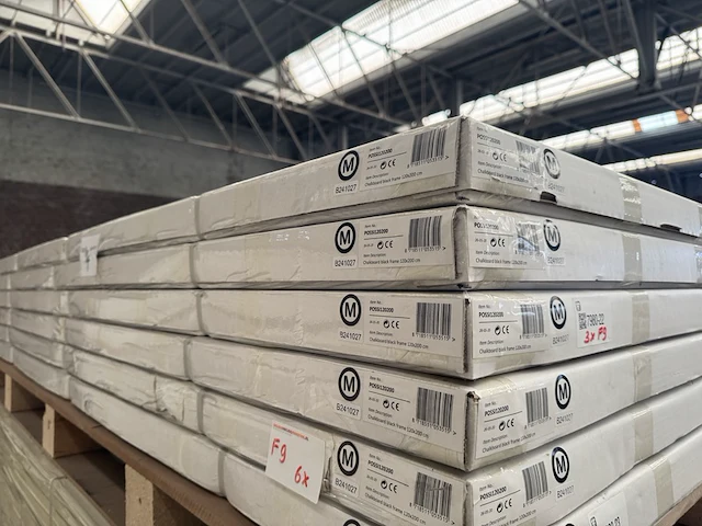 3 krijtbord magnetisch zwarte lijst 120x200 cm sam creative, possi120200 - afbeelding 4 van  4