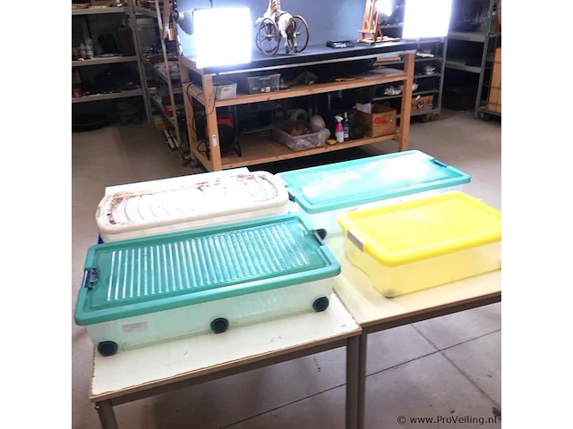 3 opbergbakken voor onder bijv. bed - afbeelding 3 van  3