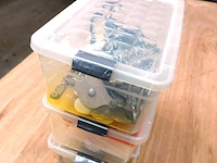 3 opbergboxen met ijzerwaren, gereedschap, e.d. - afbeelding 5 van  5