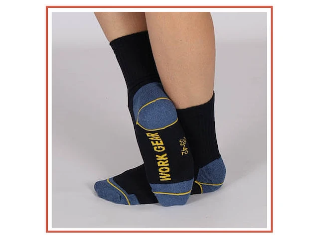 3-pack apollo werksokken maat 39-42 blauw - afbeelding 1 van  3