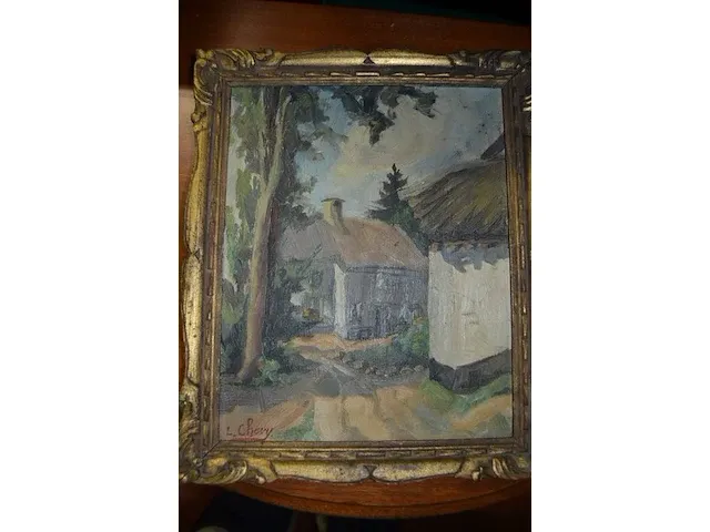 3 schilderijen, 3 tekeningen achter glas, wandversiering - afbeelding 11 van  16