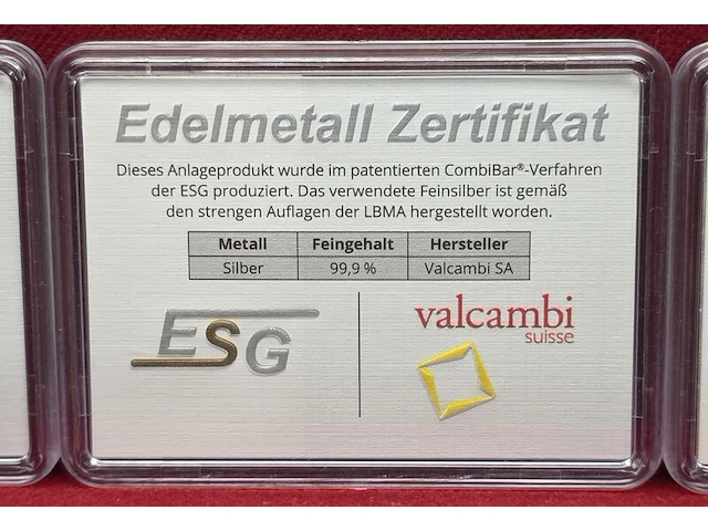 3 stuks edelmetaal : goud / palladium / zilver - afbeelding 4 van  25