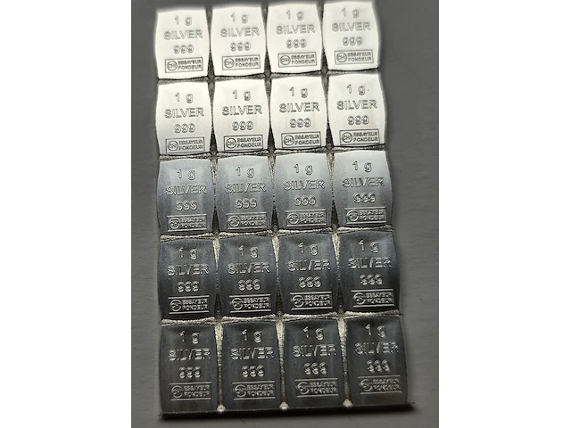 3 stuks edelmetaal : goud / palladium / zilver - afbeelding 8 van  25