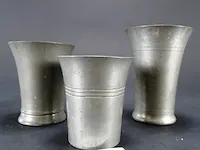 3 tinnen bekers - afbeelding 2 van  5
