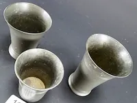3 tinnen bekers - afbeelding 3 van  5