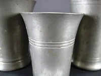 3 tinnen bekers - afbeelding 4 van  5
