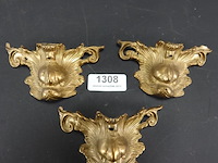 3 vergulde ornamenten - afbeelding 1 van  5