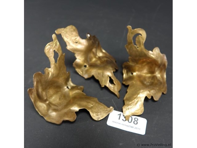 3 vergulde ornamenten - afbeelding 4 van  5