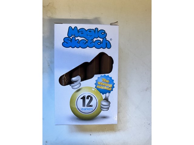 3 x 12 doosje magic sketch voor bingo blauw oranje bruin - afbeelding 3 van  11