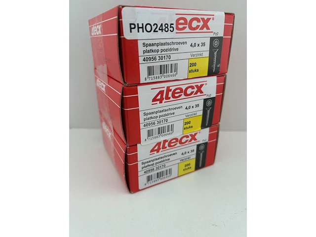 3 x 200 - 4tecx 4,0 x 35 schroeven - afbeelding 1 van  3