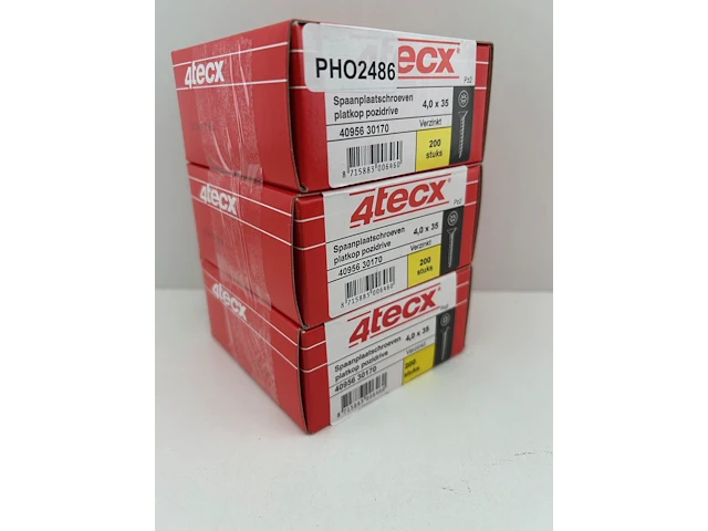 3 x 200 - 4tecx 4,0 x 35 schroeven - afbeelding 1 van  3