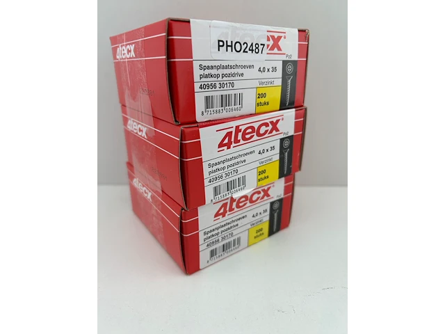 3 x 200 - 4tecx 4,0 x 35 schroeven - afbeelding 1 van  3