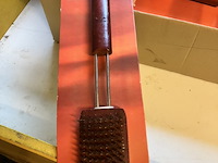 3 x bbq staalborstel luxe met houten greep