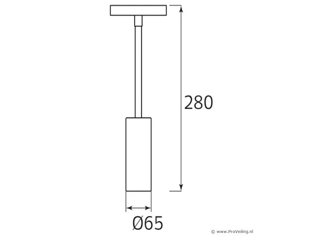 3 x hangende led-spot voor magnetische rail 48v – 20w – zwart. - afbeelding 4 van  4