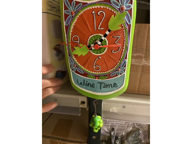 3 x klok wijnfles met slinger - afbeelding 1 van  9