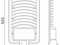 3 x led straatverlichting 200w – 6500k koud wit – ip65 waterdicht – 20.000 lm - afbeelding 4 van  6