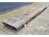 3 x rustieke eiken balken 75 x 150mm , lengte 250 cm - afbeelding 1 van  4