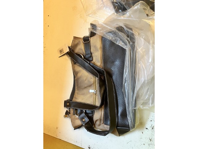 3 x tas, beige blauw en bruin - afbeelding 4 van  11