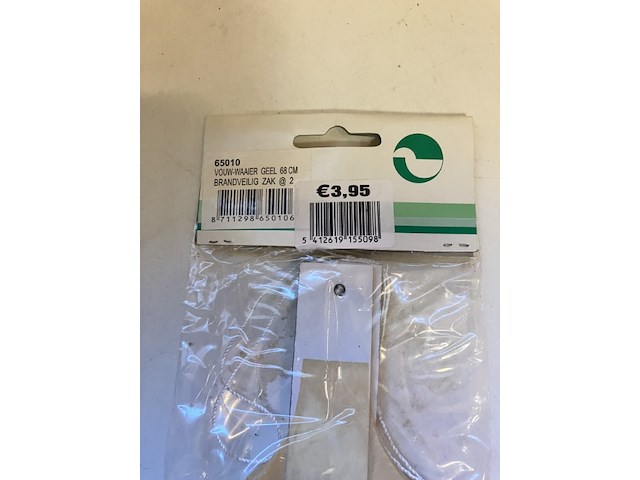 3 x vouwwaaier geel 68cm retour uit verkoop - afbeelding 1 van  7