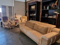 3-zits + 2-zits bank chesterfield, dareton, beige - afbeelding 4 van  10