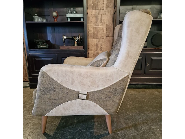 3-zits + 2-zits bank chesterfield, dareton, beige - afbeelding 7 van  10