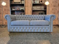 3-zits bank chesterfield, bahama, blauw