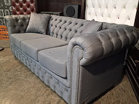 3-zits bank, chesterfield, bahama, blauw - afbeelding 4 van  11