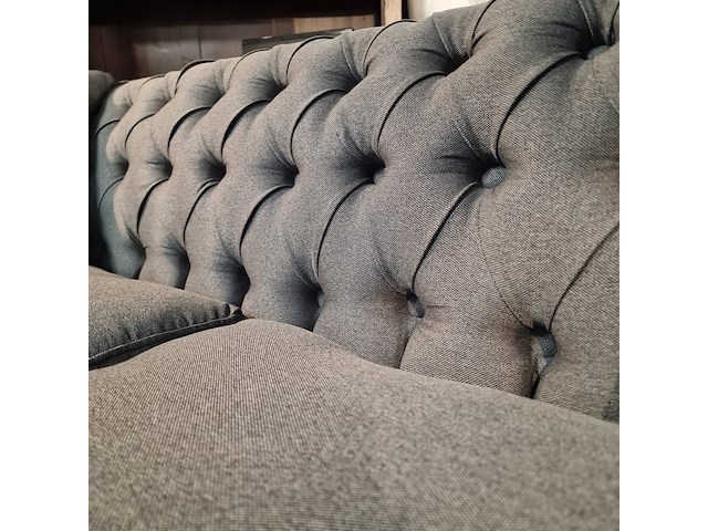 3-zits bank, chesterfield, bahama, blauw - afbeelding 8 van  11