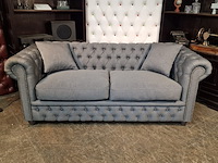 3-zits bank, chesterfield, bahama, blauw - afbeelding 9 van  11