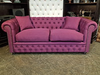 3-zits bank, chesterfield, bahama, roze - afbeelding 2 van  8