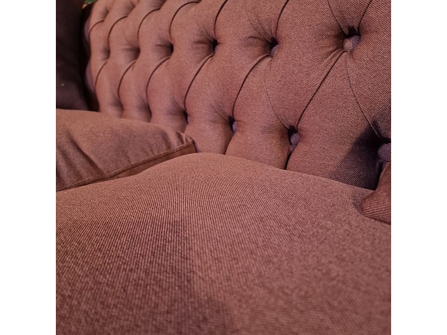 3-zits bank, chesterfield, bahama, roze - afbeelding 5 van  8