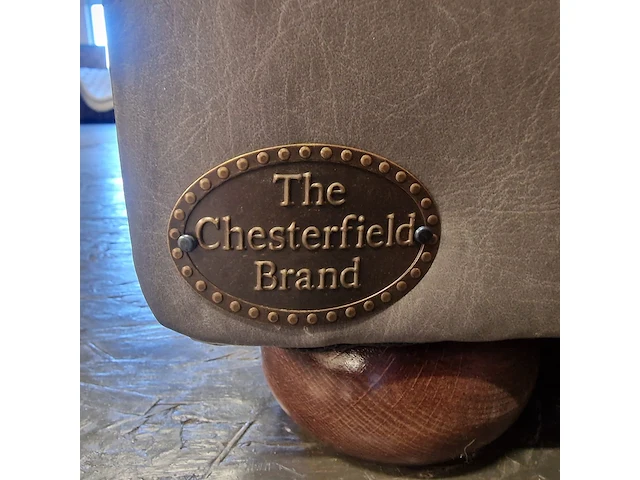 3-zits bank chesterfield, basic luxe , grijs - afbeelding 4 van  6