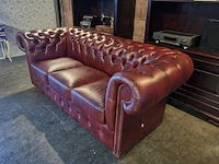 3-zits bank chesterfield, basic, rood - afbeelding 2 van  6