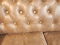 3-zits bank chesterfield , brighton, bruin - afbeelding 8 van  8