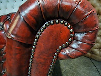 3-zits bank chesterfield, butterfly, rood - afbeelding 4 van  6