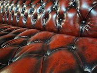 3-zits bank chesterfield, butterfly, rood - afbeelding 5 van  6