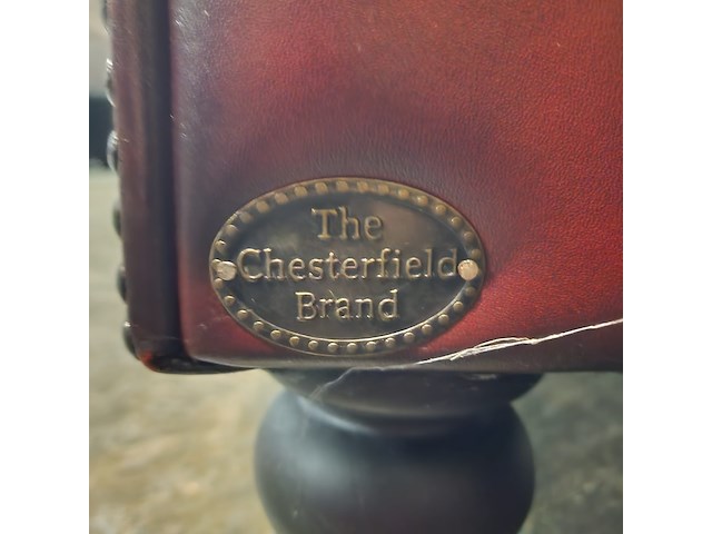 3-zits bank chesterfield, butterfly, rood - afbeelding 6 van  6