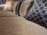 3-zits bank chesterfield, cessnock, bruin - afbeelding 4 van  4