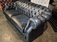 3-zits bank chesterfield, charlston, blauw - afbeelding 4 van  5