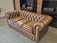 3-zits bank chesterfield, chesham, geel/goud - afbeelding 3 van  9